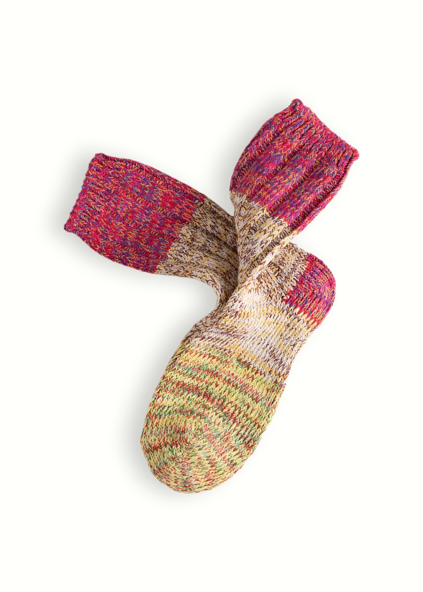 HELEN COLLECTION Red & Yellow Love Socks