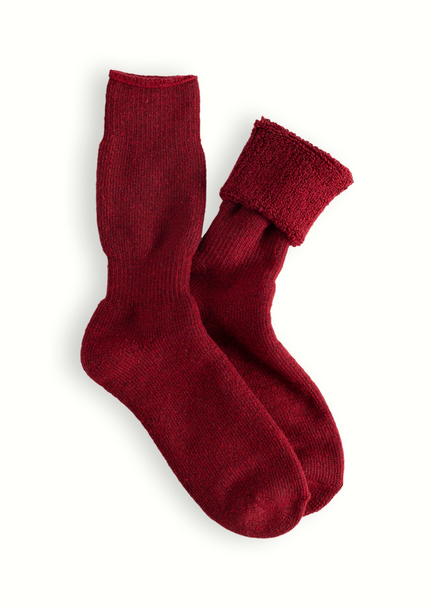 Thunders Love Outdoor Recycled Wool Dark Red Socks