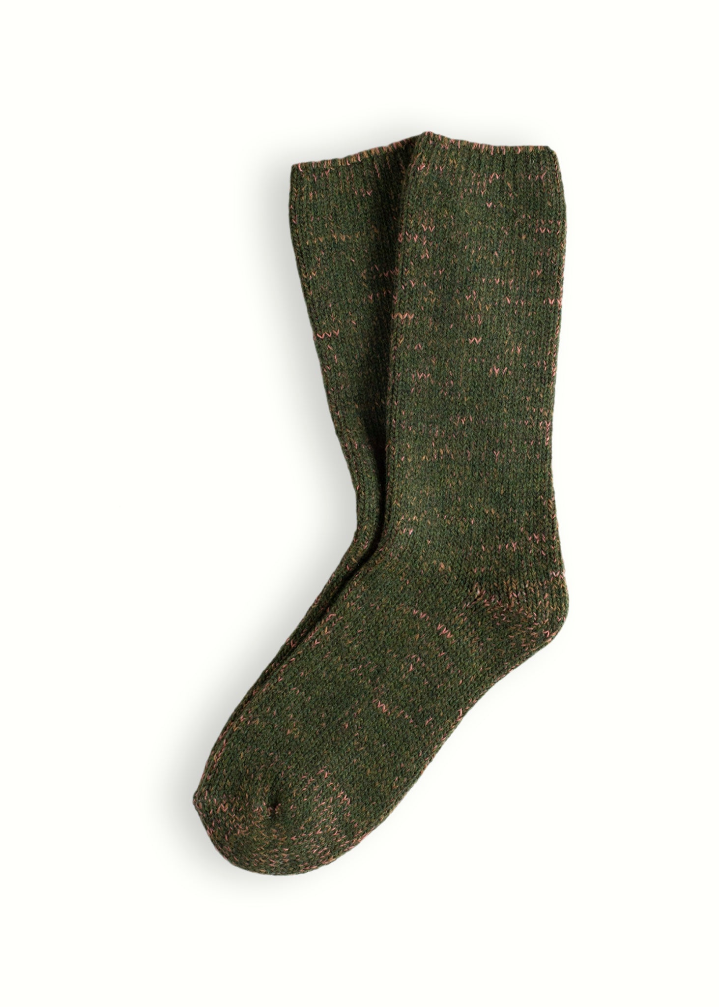 Thunders Love Wool Recycled Green and Pink Socks