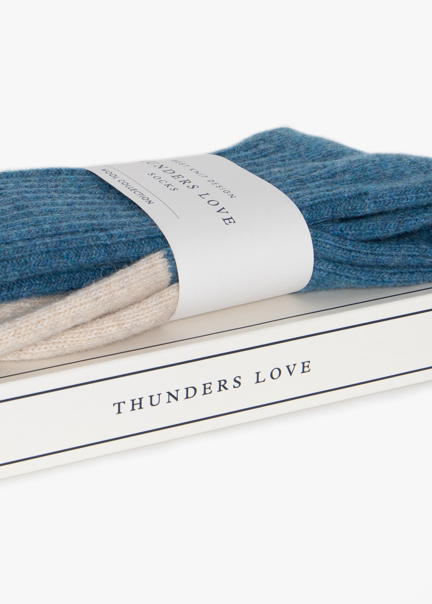 Thunders Love Wool Indigo Blue Socks