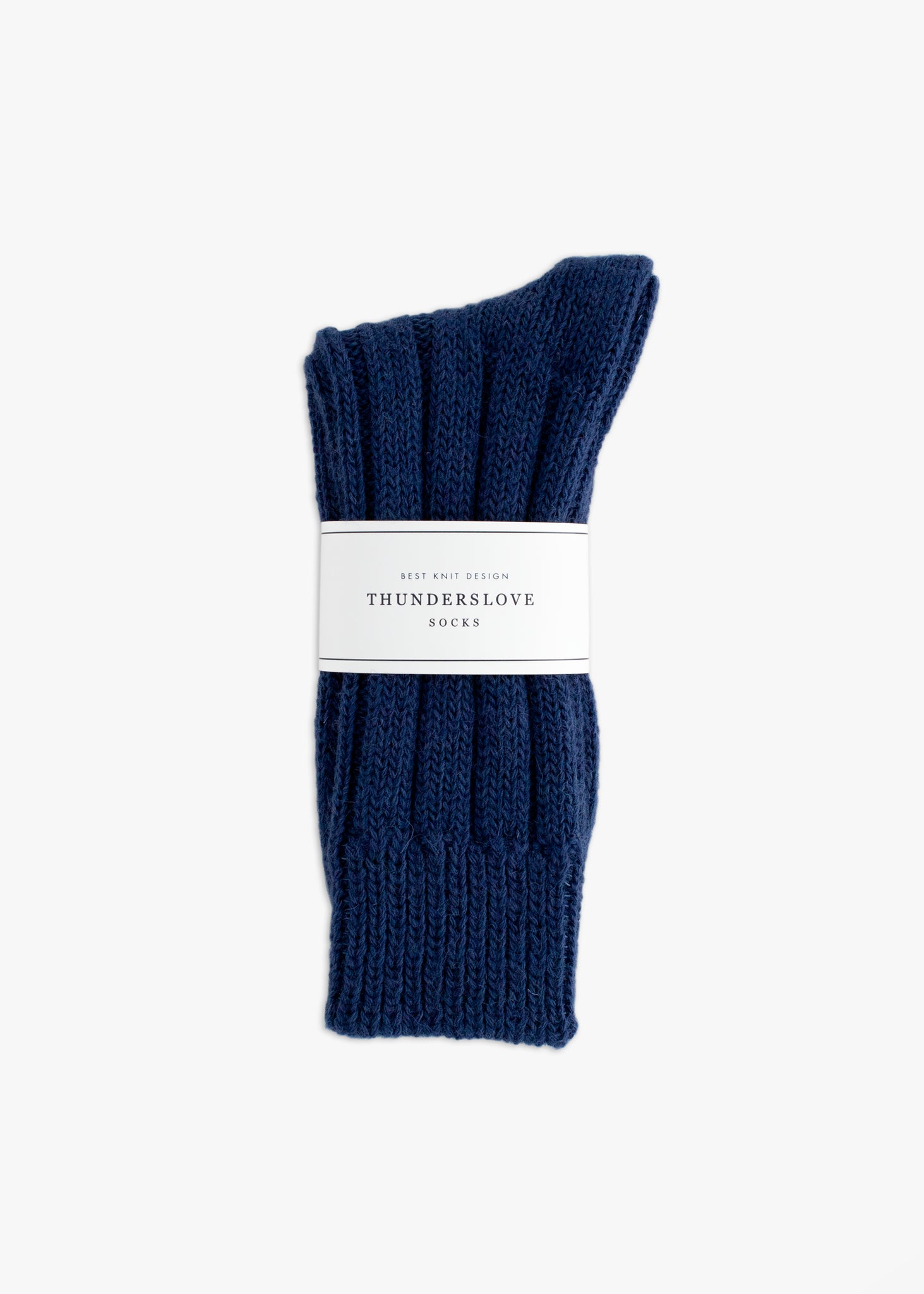 Thunders Love Wool Shetland Navy Socks