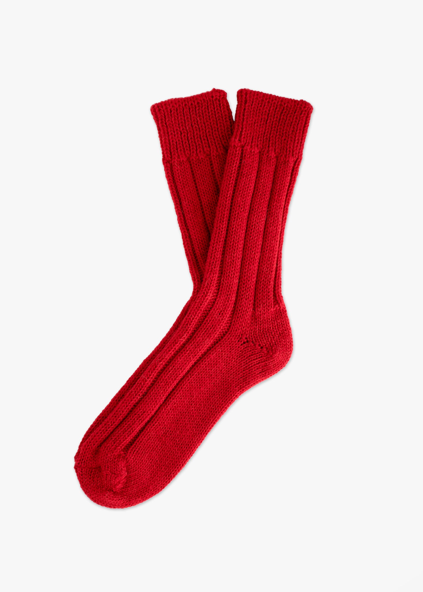 Thunders Love Wool Shetland Red Socks