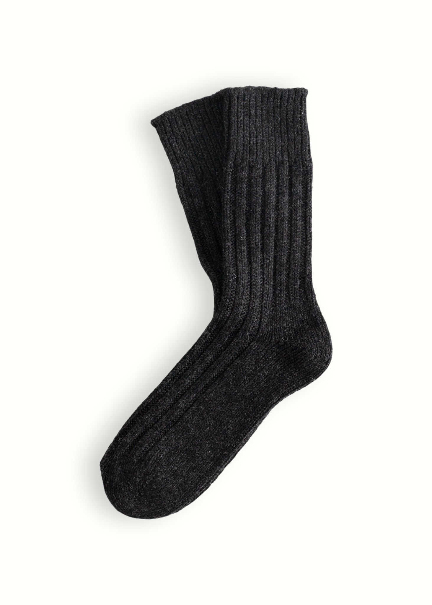Thunders Love Wool Solid Dark Grey Socks