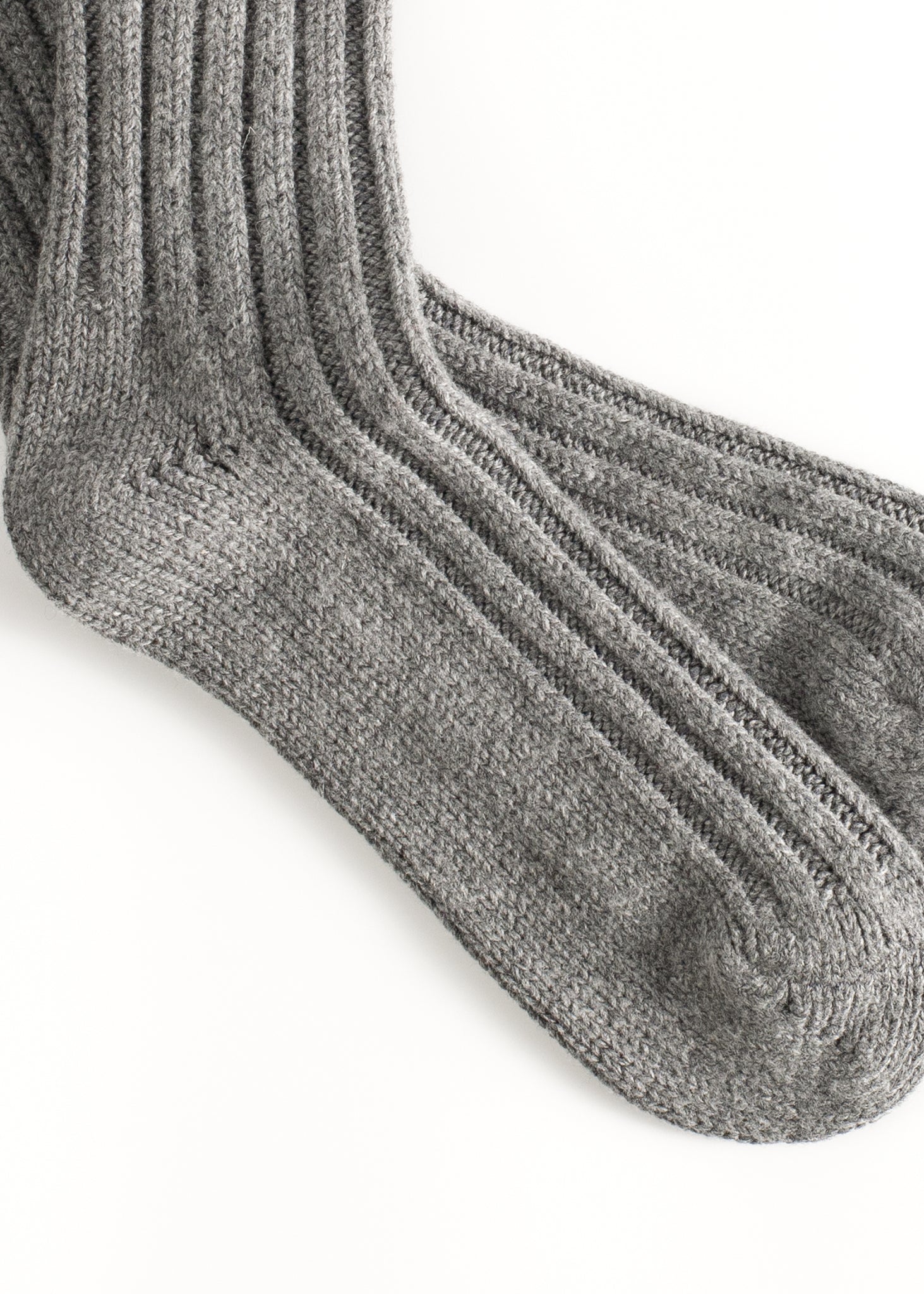 Thunders Love Wool Solid Grey Socks