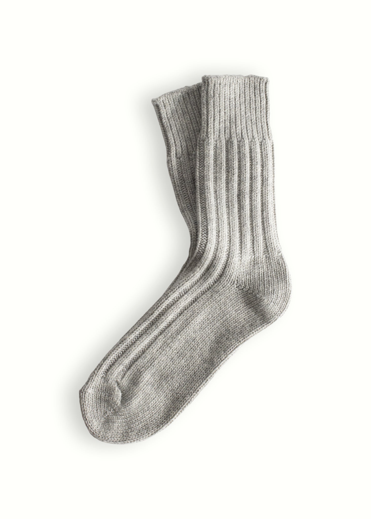 Thunders Love Wool Solid Light Grey Socks
