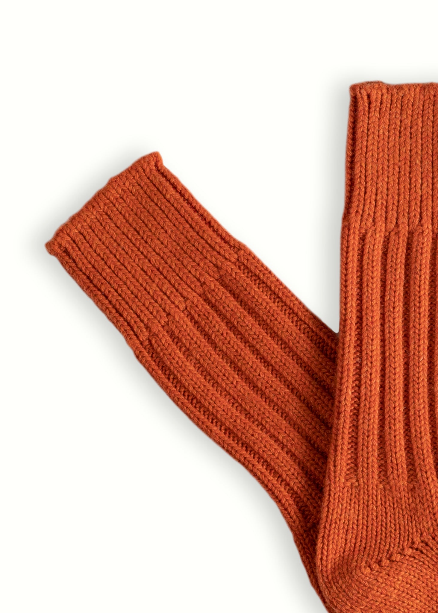 Thunders Love Wool Solid Orange Socks