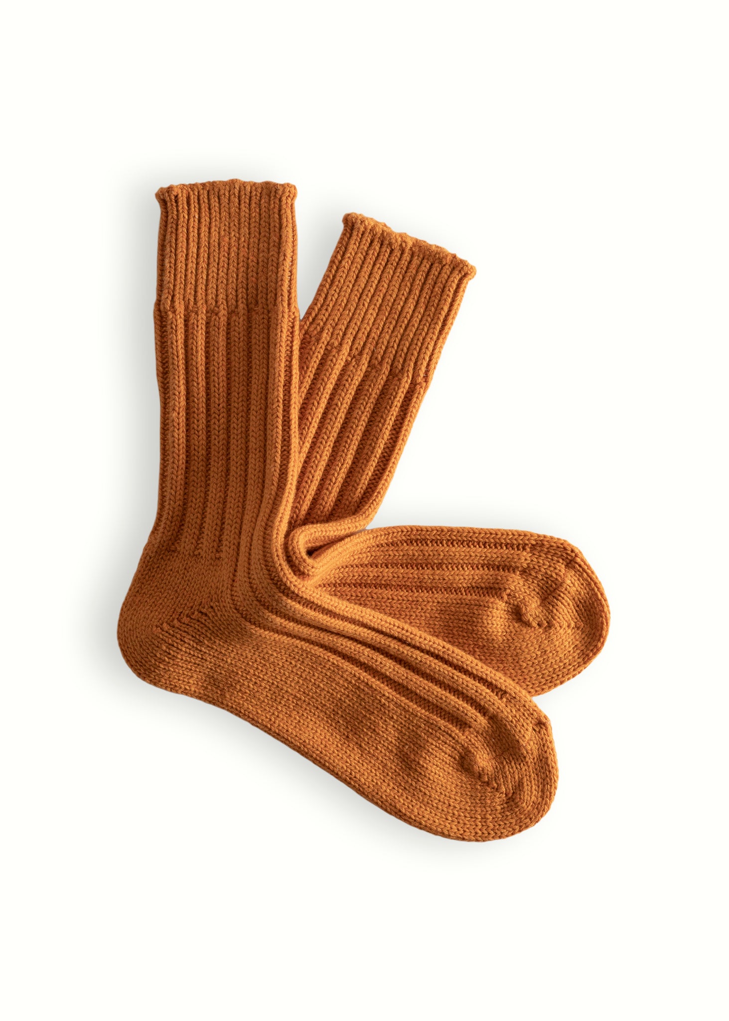 Thunders Love Wool Solid Soft Orange Socks