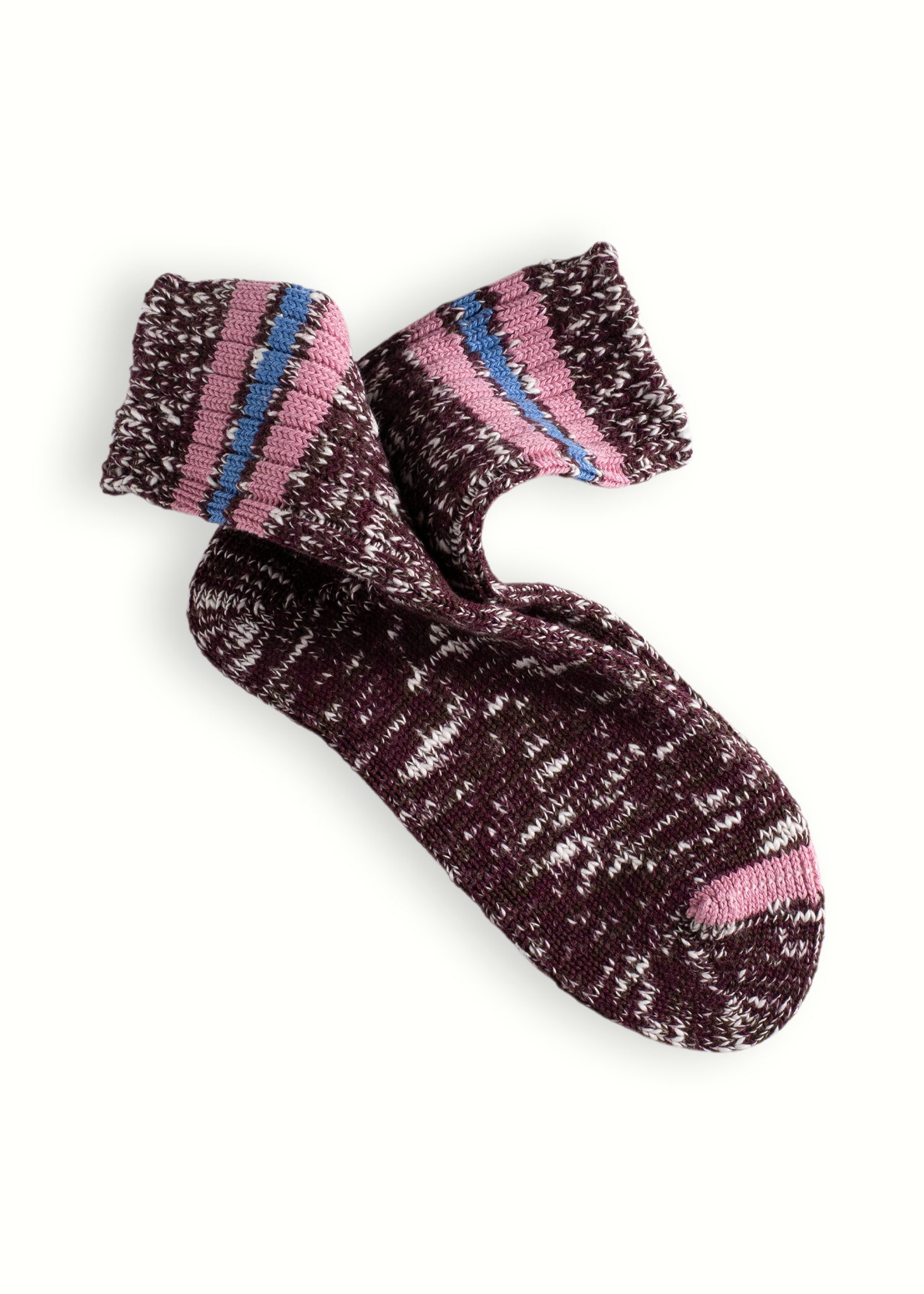 Thunders Love Athletic Burgundy & Pink Socks 1