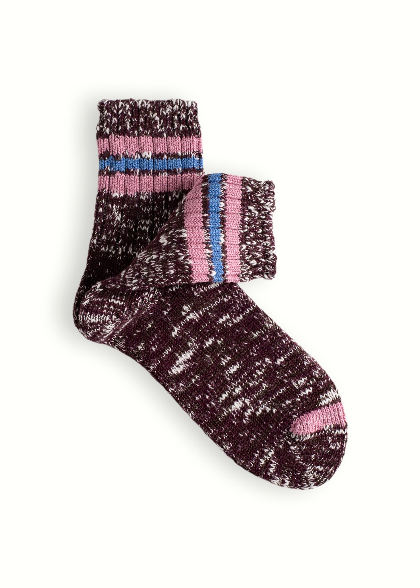 Thunders Love Athletic Burgundy & Pink Socks 2