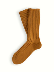 56 BASIC COLLECTION Mustard Socks