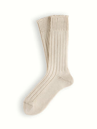 56 BASIC COLLECTION Raw White Socks