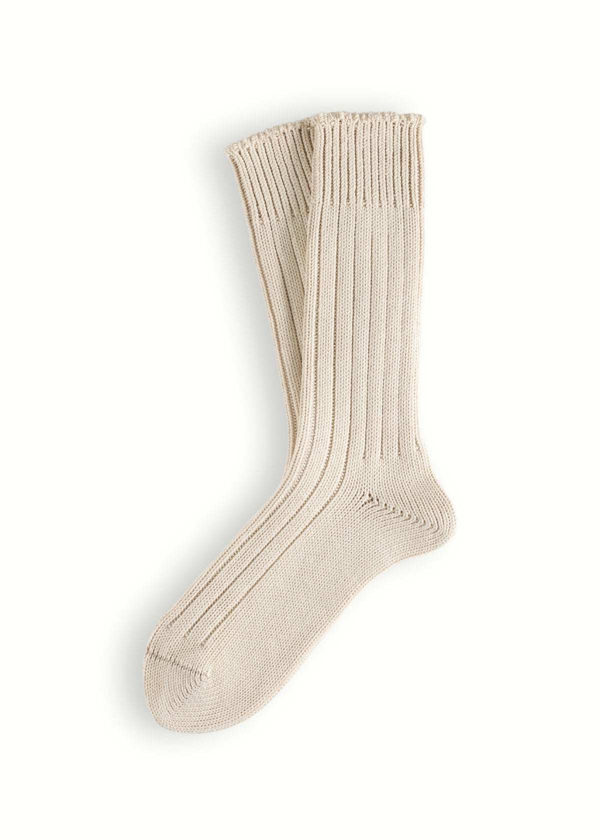 56 BASIC COLLECTION Raw White Socks