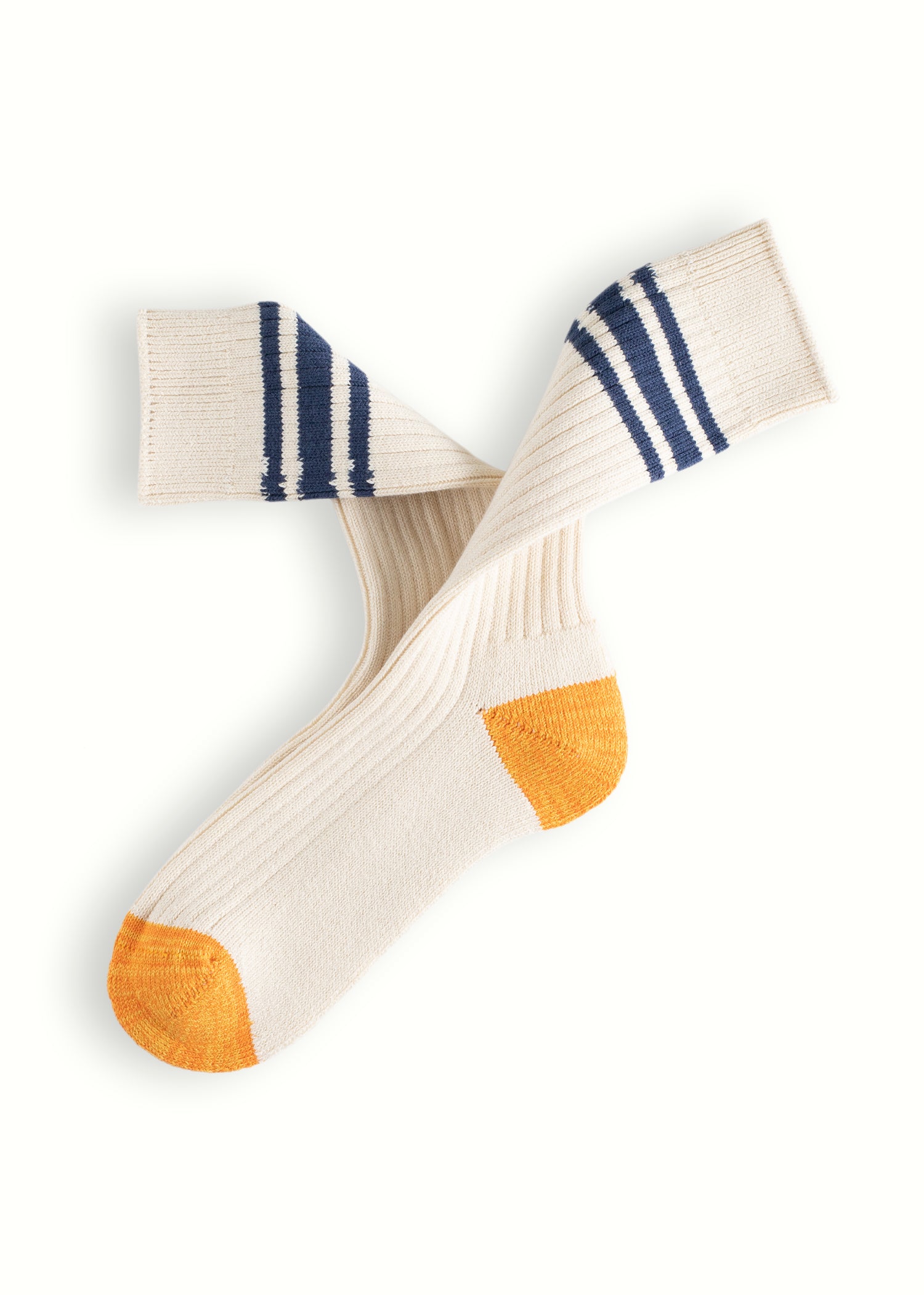 Beach Break Socks | Cream Ribbed Athletic Socks | Thunders Love ...