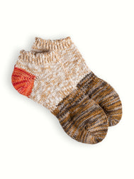 CHARLIE COTTON COLLECTION Brown & Red Ankle Socks