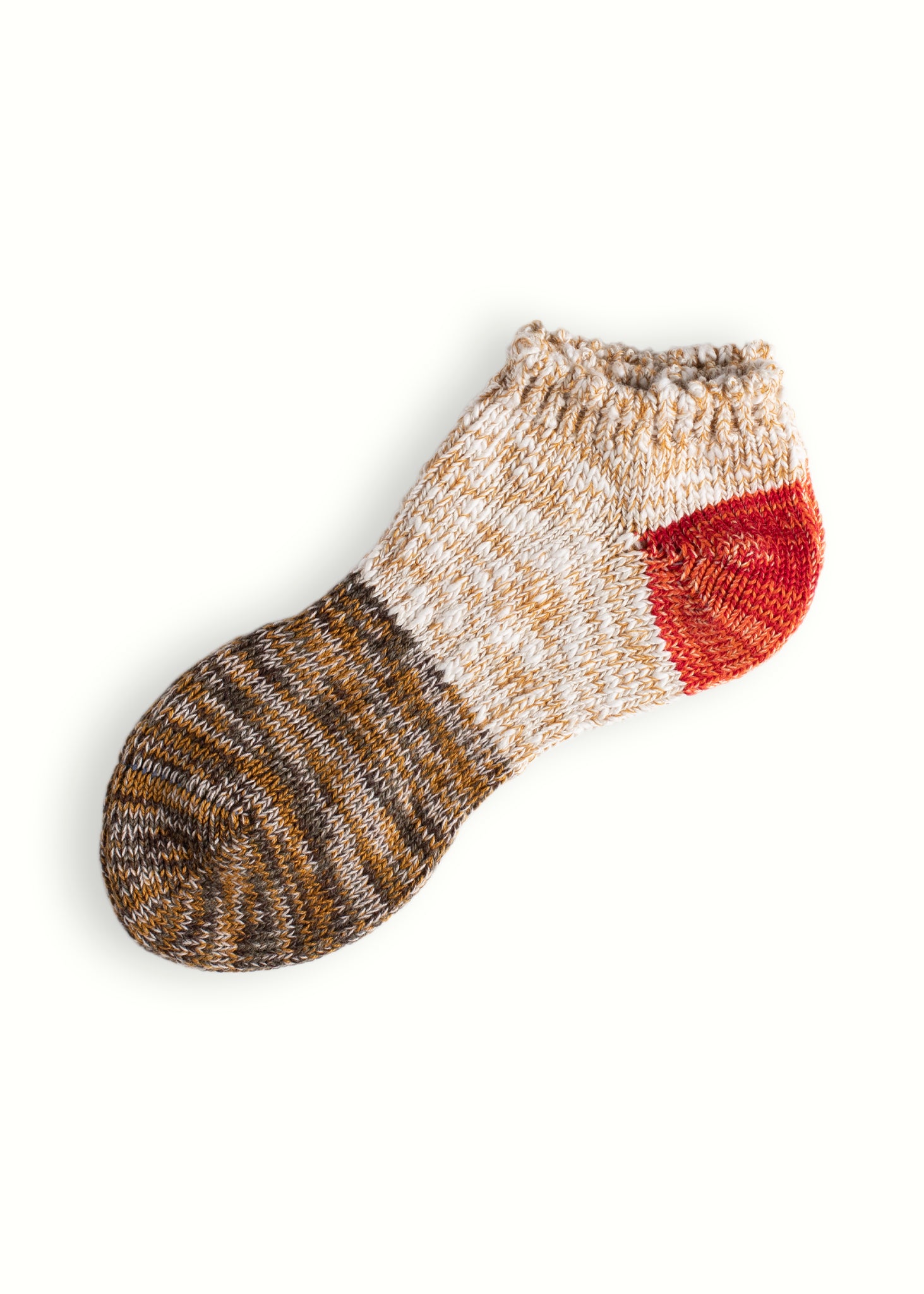 CHARLIE COTTON COLLECTION Brown & Red Ankle Socks