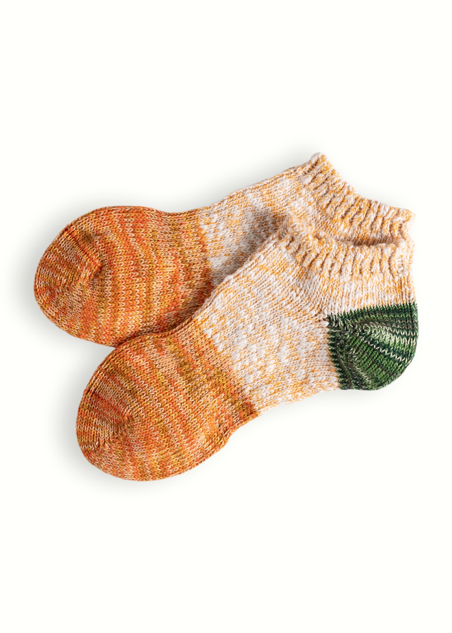 CHARLIE COTTON COLLECTION Orange Ankle Socks