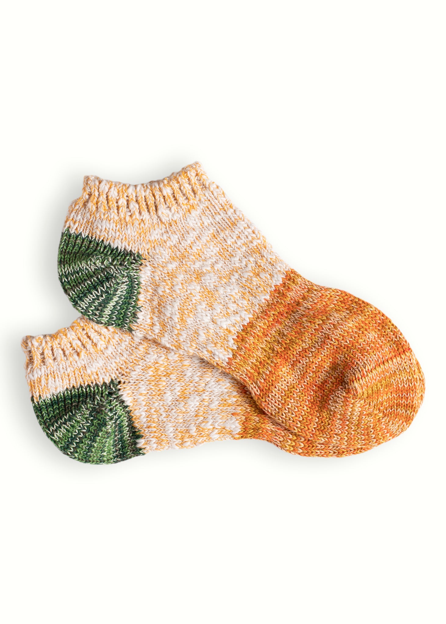 CHARLIE COTTON COLLECTION Orange Ankle Socks