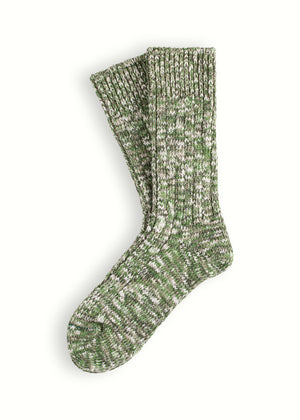 FLAMMÉ COLLECTION Melange Green Socks