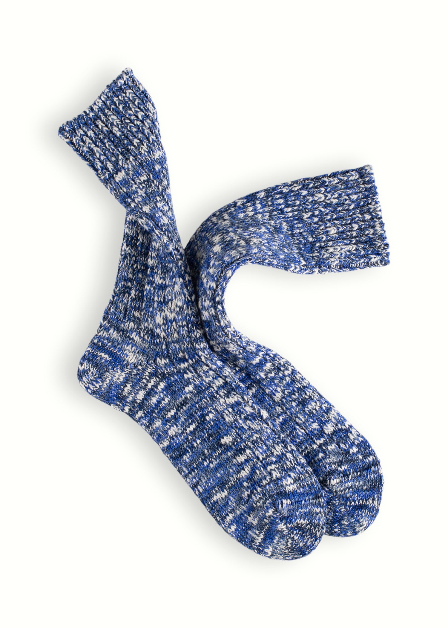FLAMMÉ COLLECTION Melange Navy Socks