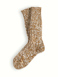 FLAMMÉ COLLECTION Melange Camel Socks