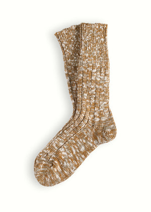 FLAMMÉ COLLECTION Melange Camel Socks