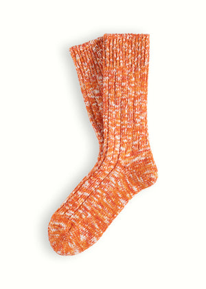 FLAMMÉ COLLECTION Melange Orange Socks