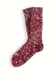 FLAMMÉ COLLECTION Melange Burgundy Socks