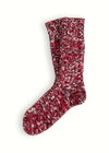 FLAMMÉ COLLECTION Melange Burgundy Socks