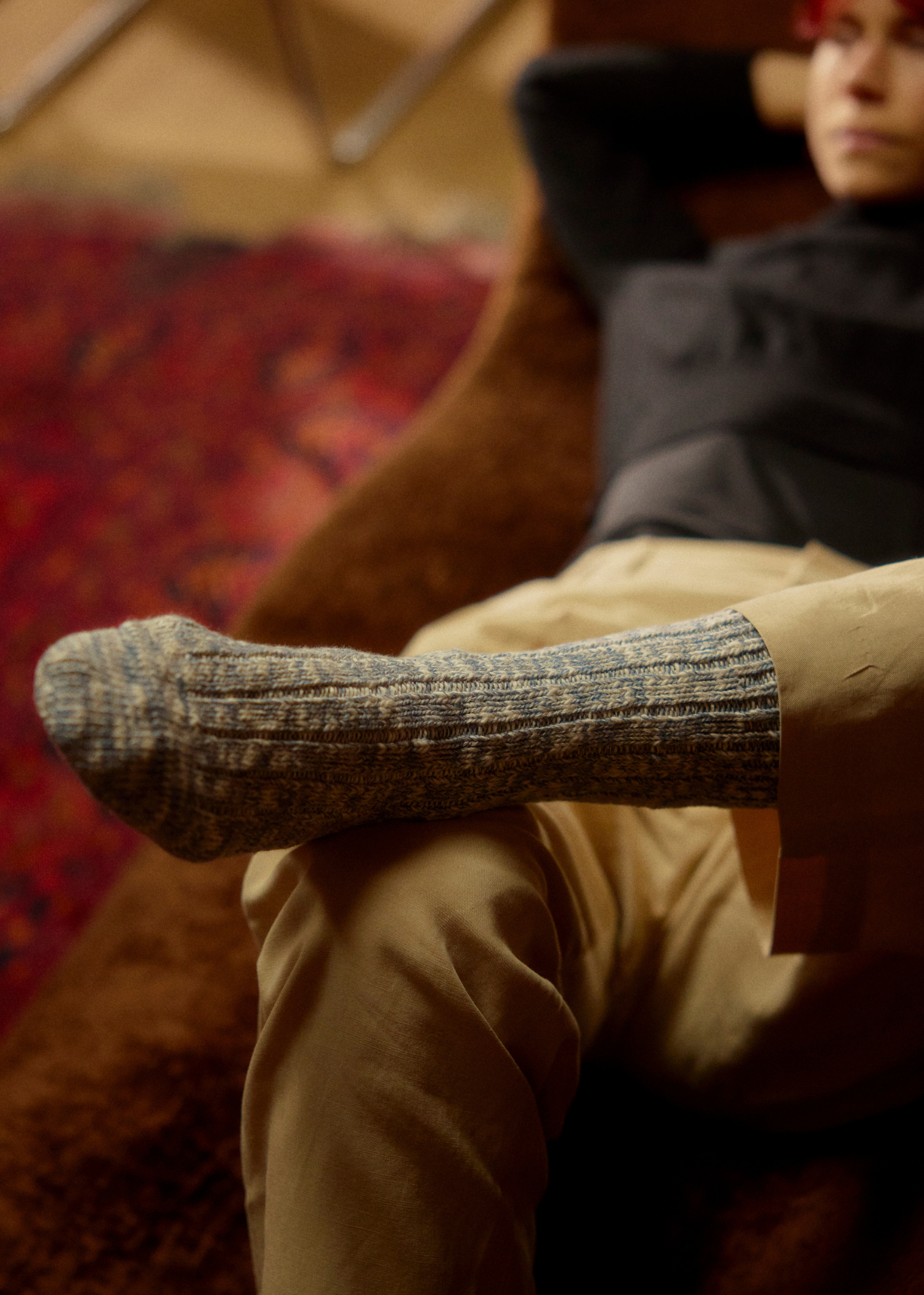 FLAMMÉ COLLECTION Melange Grey Socks