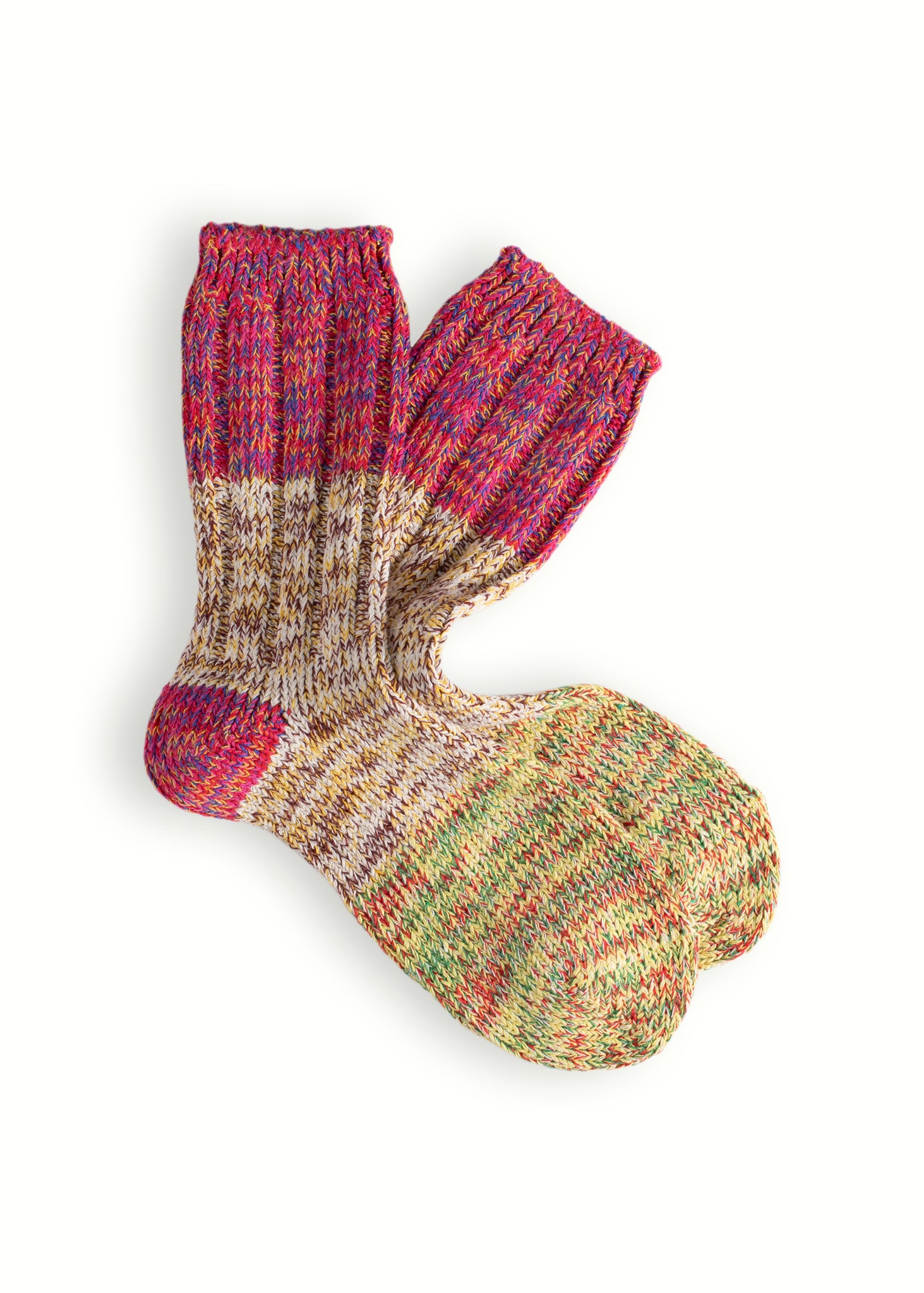 HELEN COLLECTION Red & Yellow Love Socks