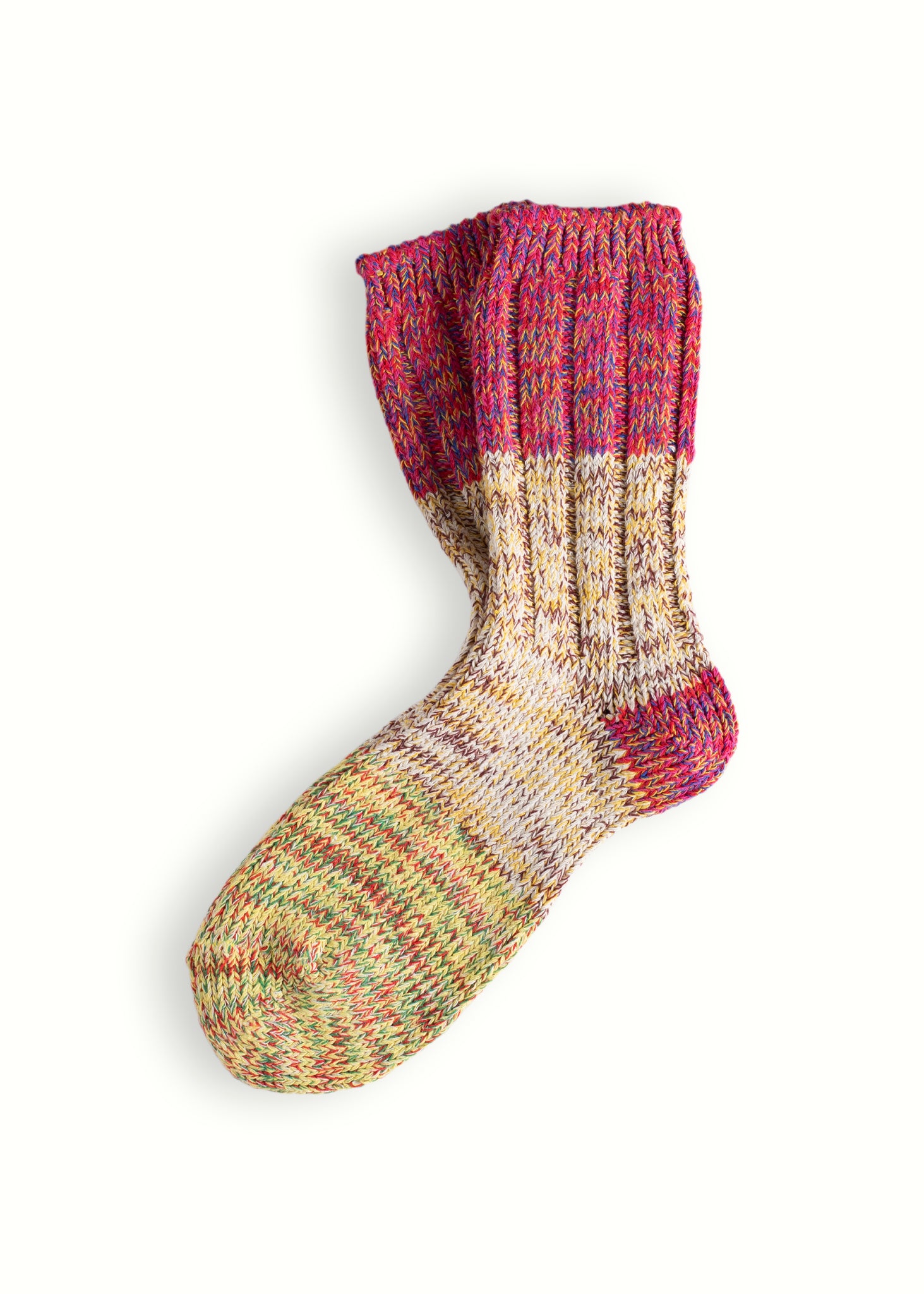 HELEN COLLECTION Red & Yellow Love Socks