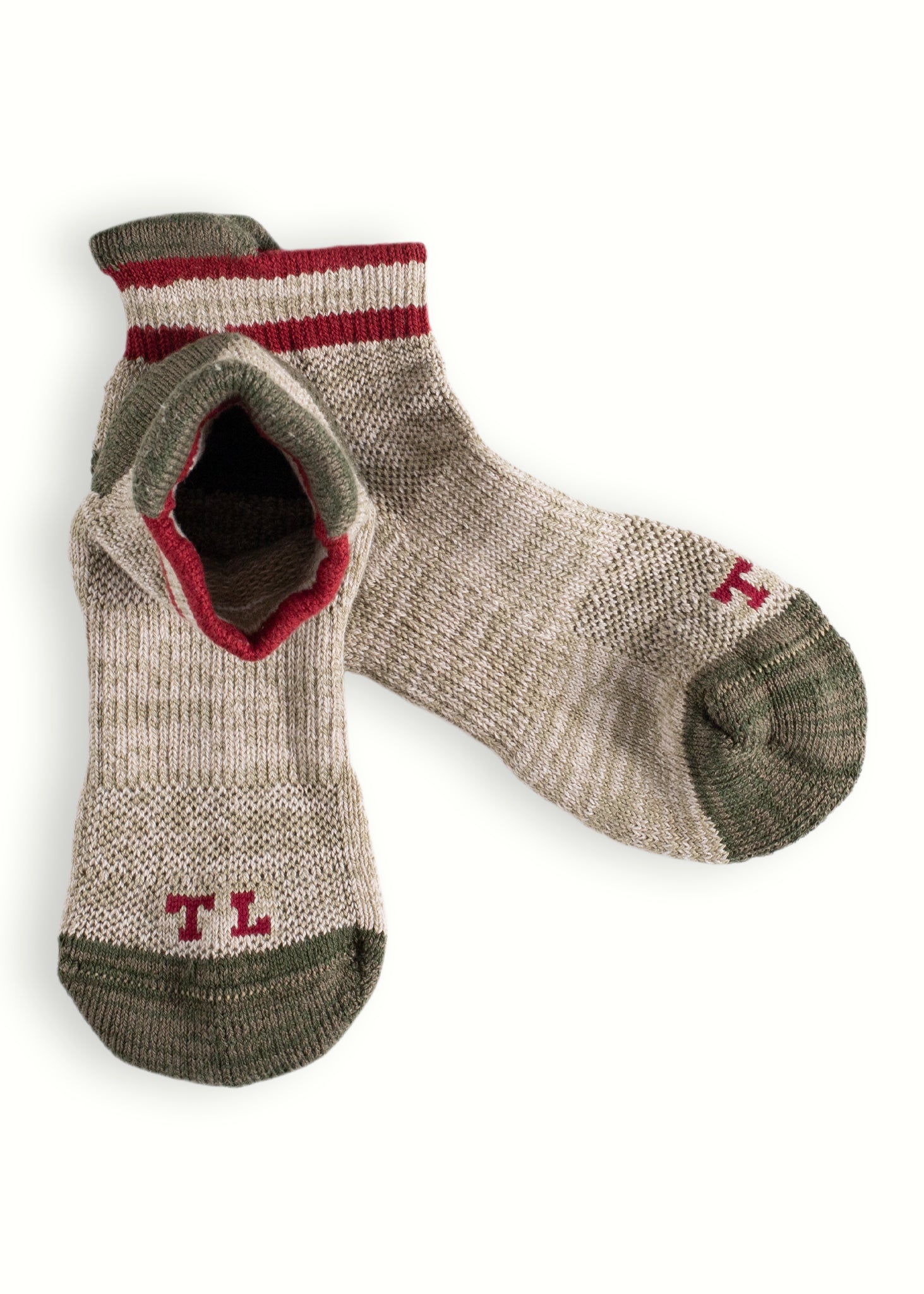 OUTDOOR COLLECTION  Short Olive Green hiking Socks