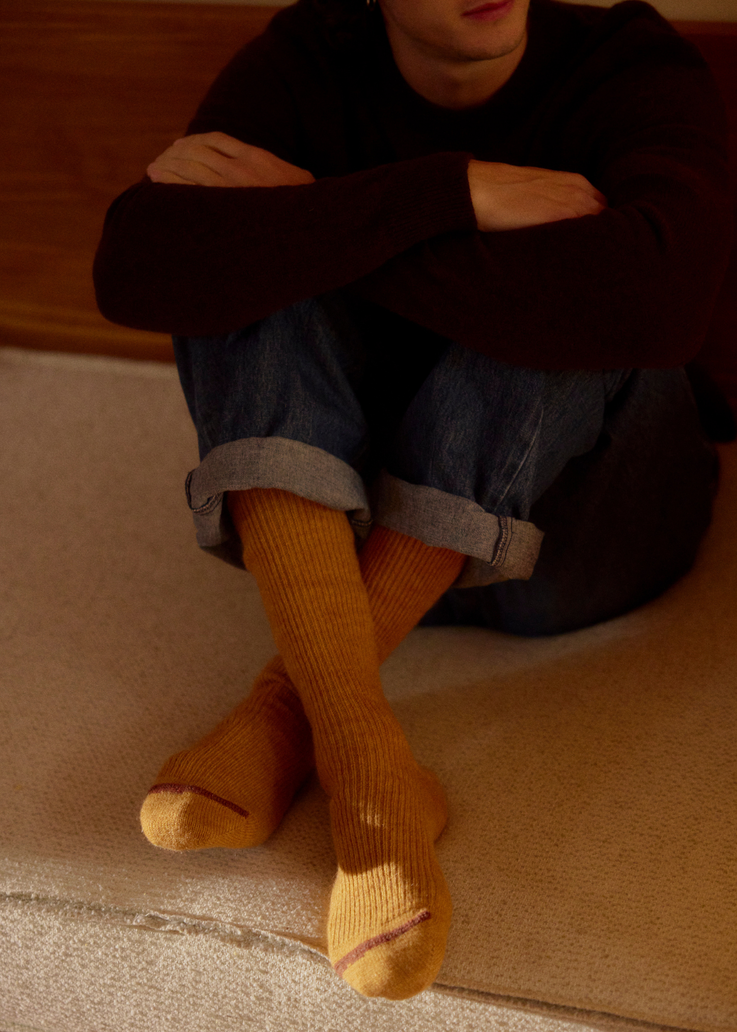MOHAIR WOOL COLLECTION Cinnamon Socks