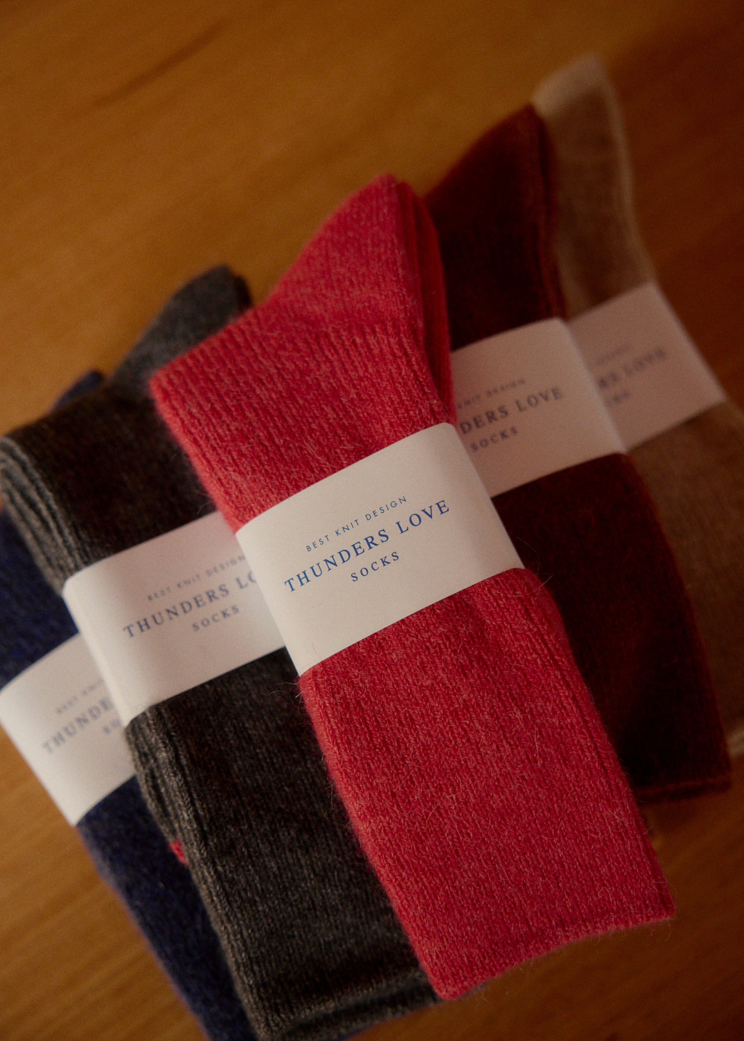 MOHAIR WOOL COLLECTION Strawberry Socks