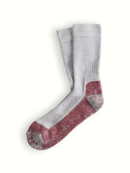OUTDOOR COLLECTION Grey & Burgundy Hiking Socks