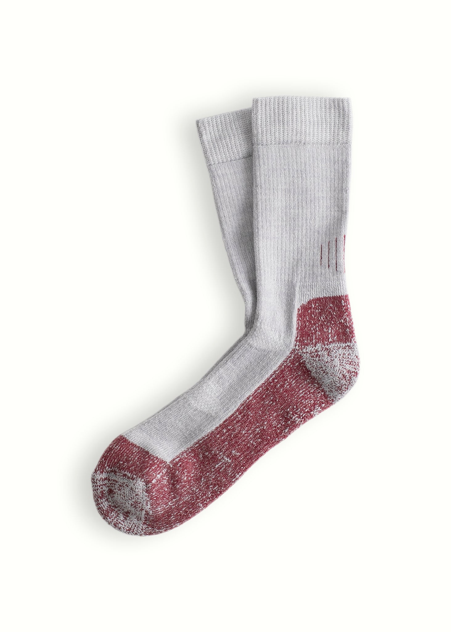 Thunders Love Outdoor Hiking Grey And Burgundy Socks