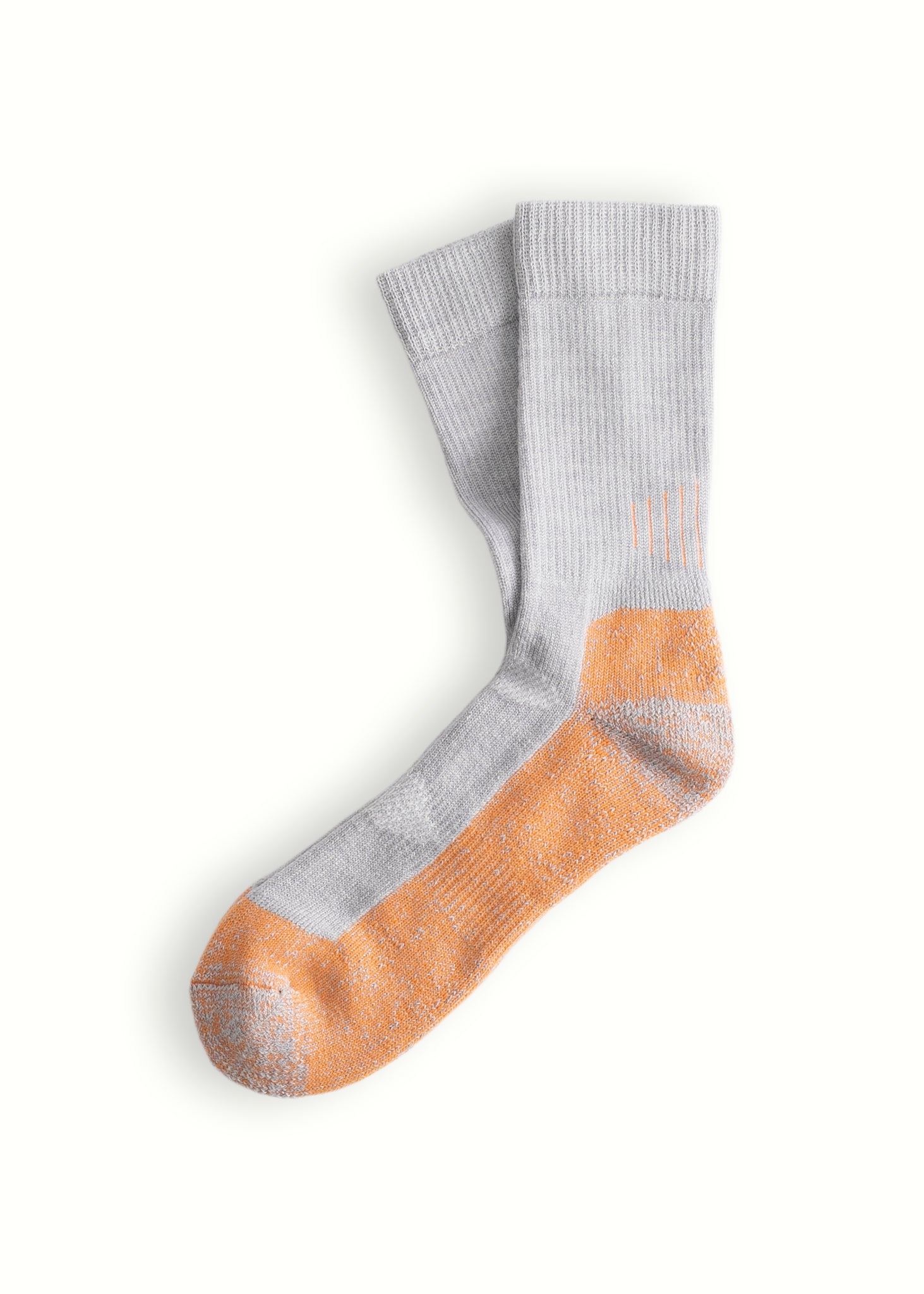 Thunders Love Outdoor Hiking Grey And Orange Socks