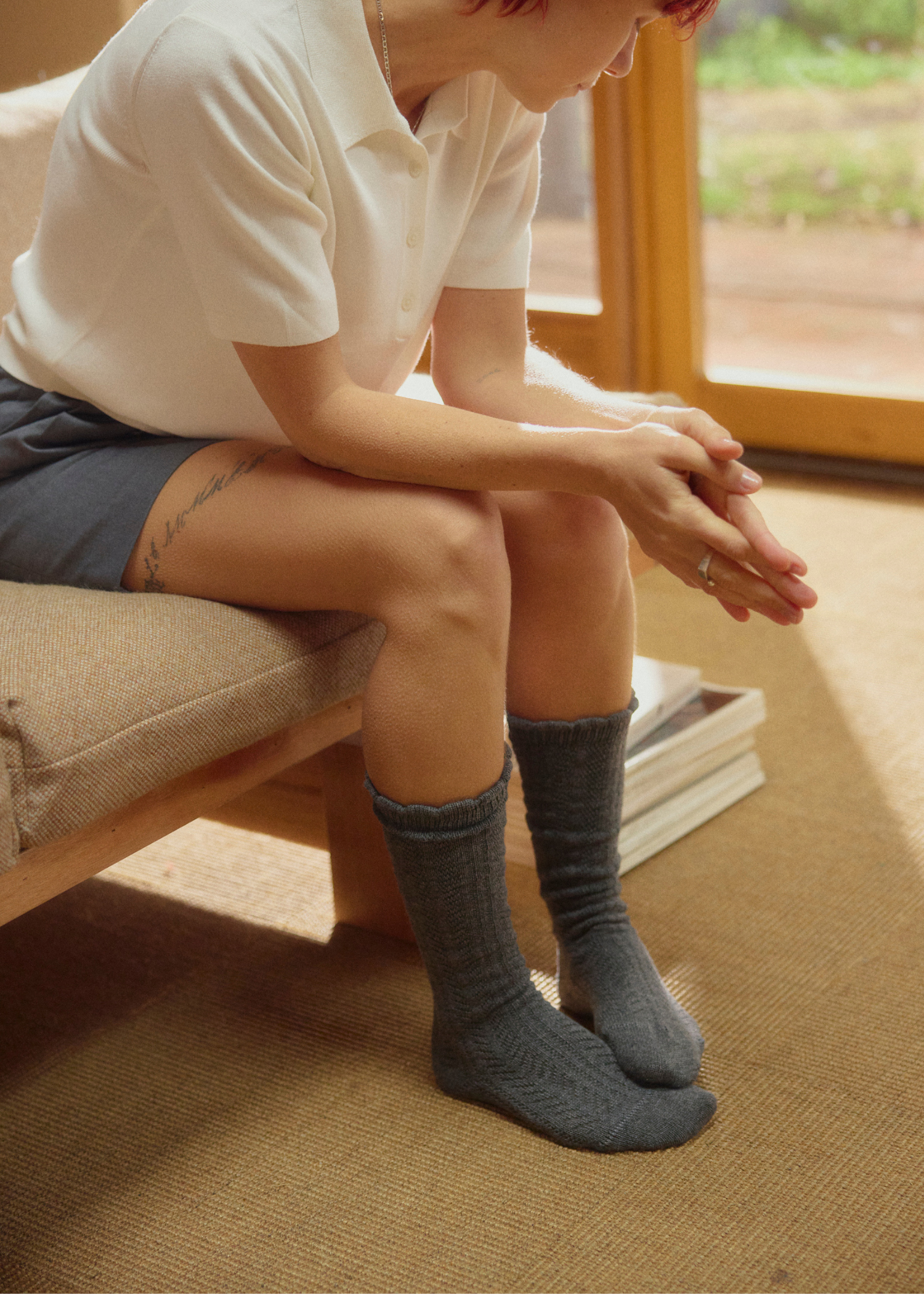 STILL COLLECTION Quiet Stone  Socks