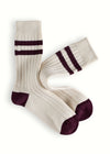 The Racquet Club Collection Classic Burgundy Socks