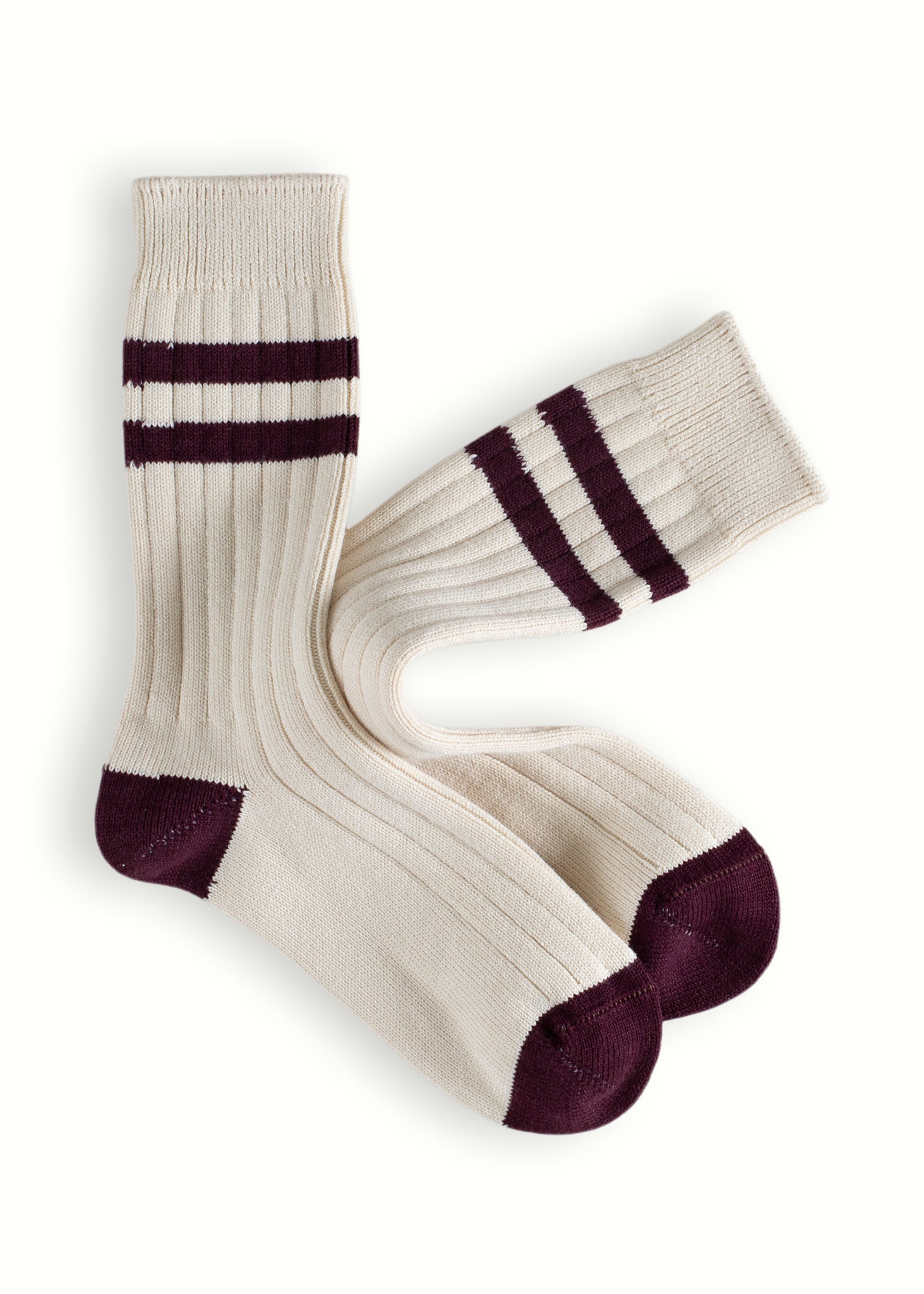 The Racquet Club Collection Classic Burgundy Socks