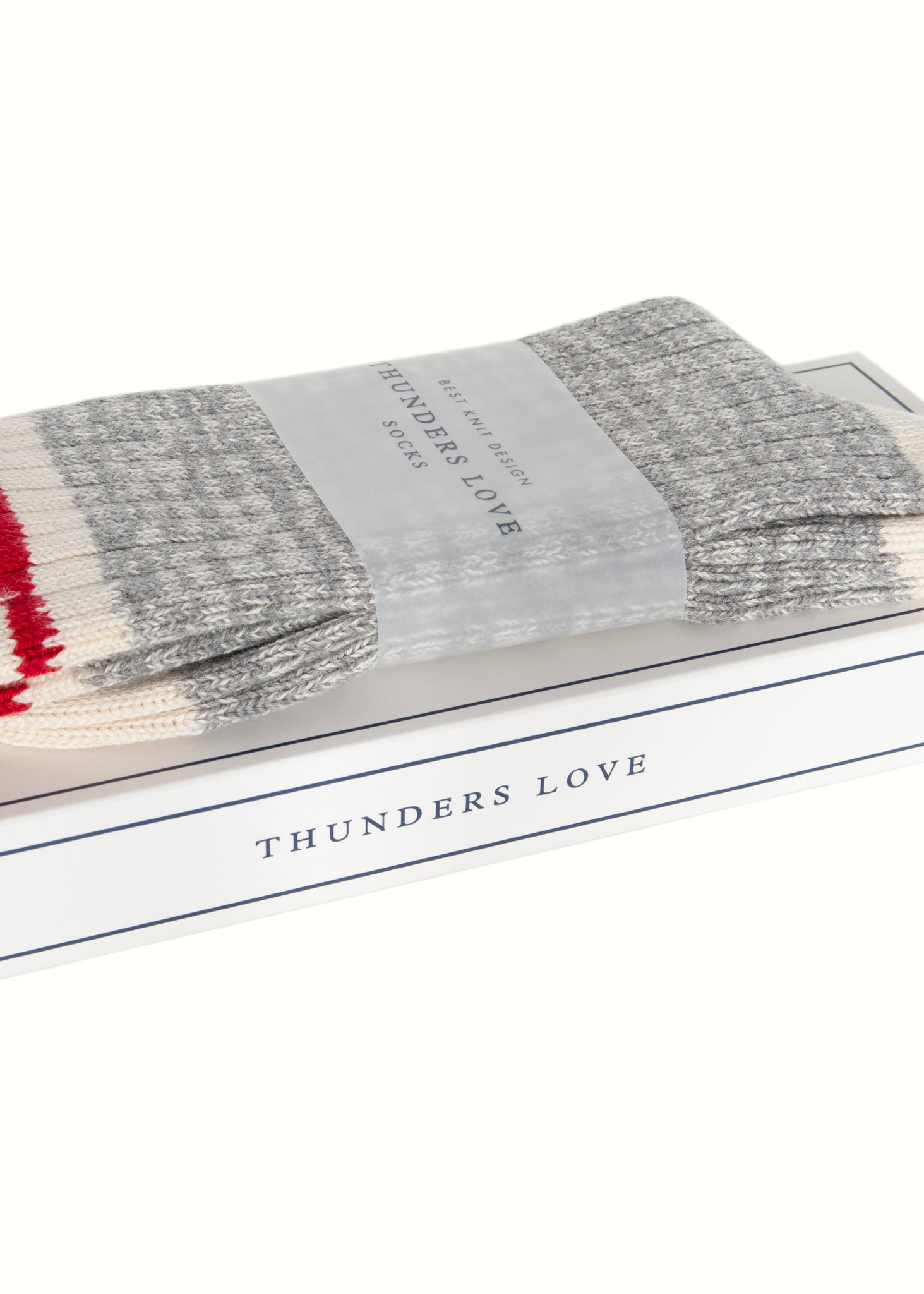 Thunders Love Nautical Oceanside Grey Socks