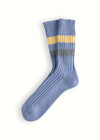 URBAN COLLECTION Striped Light Blue Socks