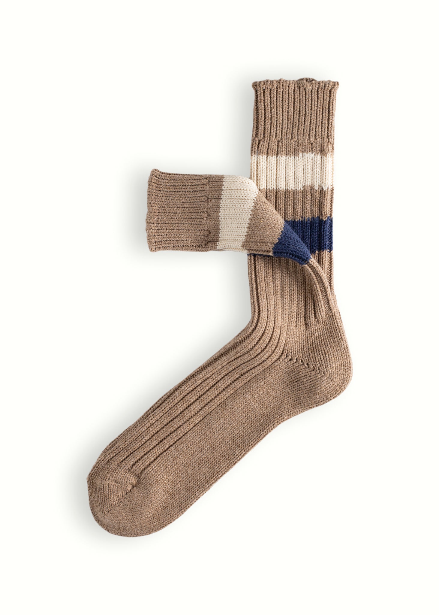 Thunders Love Urban Striped Camel Socks