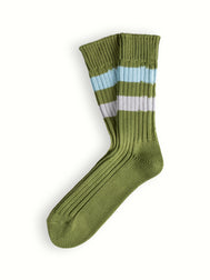 URBAN COLLECTION Striped Green Socks