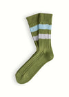 URBAN COLLECTION Striped Green Socks