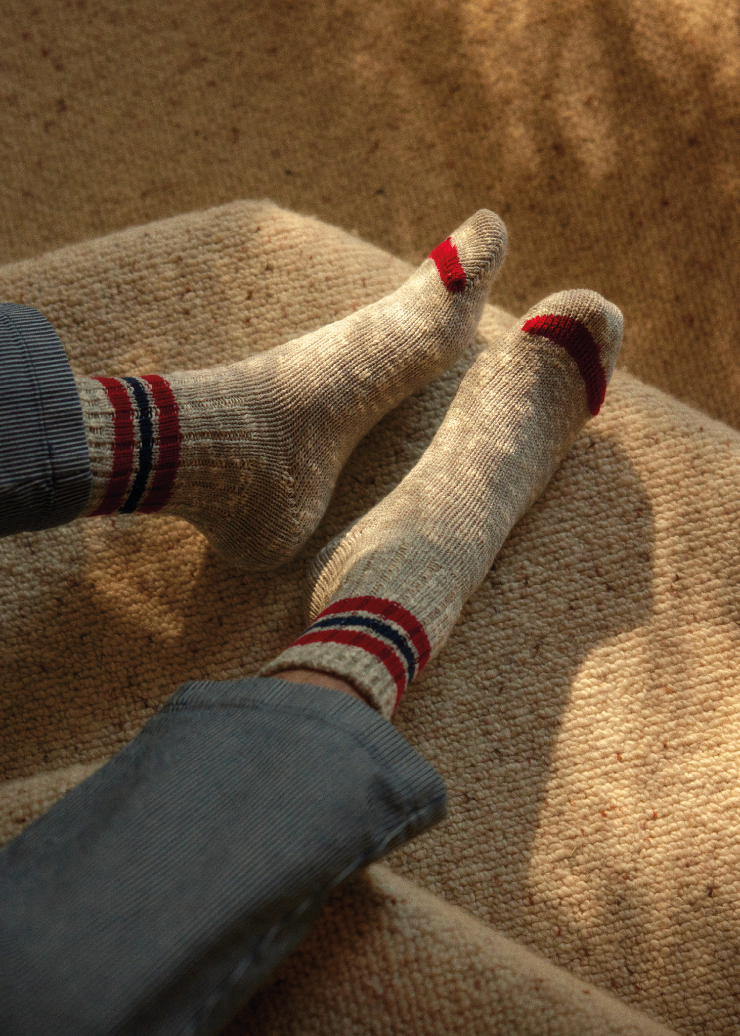 ATHLETIC COLLECTION Grey & Navy Socks