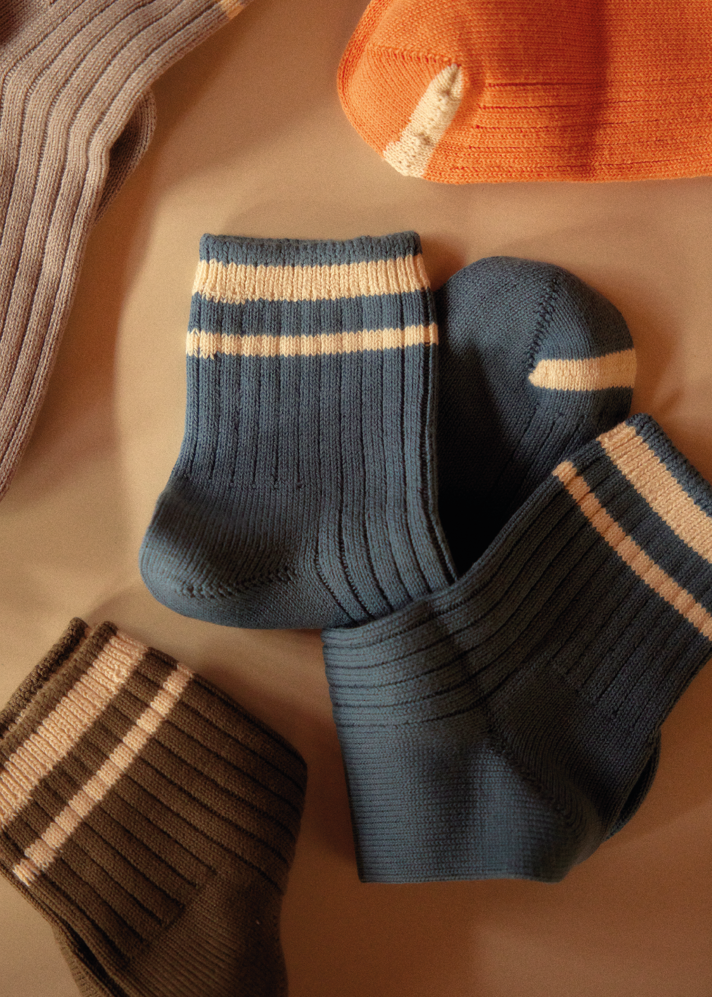 WORKSHOP COLLECTION Cotton Blue Socks