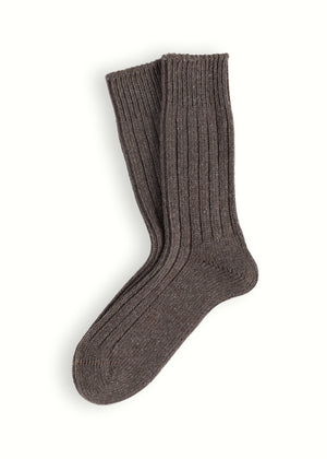 SOFT WOOL  COLLECTION Coffee Socks