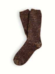WOOL COLLECTION Recycled Brown Socks