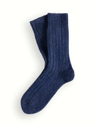 SOFT WOOL COLLECTION Dark Blue Socks
